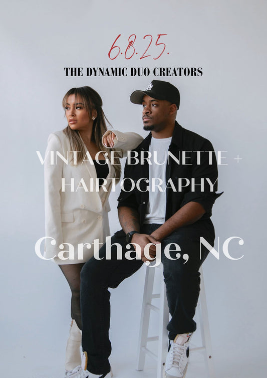 VINTAGE BRUNETTE + HAIRTOGRAPHY | CARTHAGE, NC